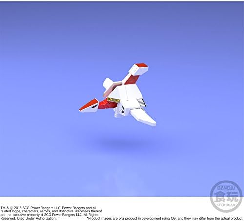 Bandai Shokugan Super Mini PLA Ninja Megazord & bijeli Ninja Falconzord Set moćni Morphin Alien Rangers