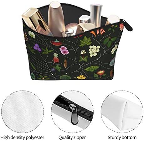 Qicenit cvjetni bilb kozmetička torba za žene djevojke višenamjenske torbe za šminkanje prijenosni toaletni