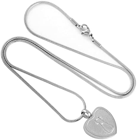 DOTUIARG ogrlica za kremiranje od nehrđajućeg čelika Kućni Urn srce privezak sa ogrlicom pepela s printom