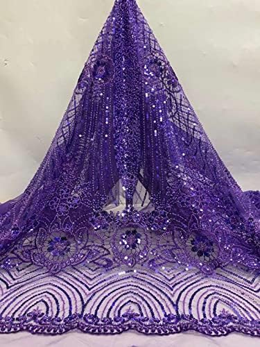 Lijepe šljokice čipkasta tkanina za vjenčanje Francuska tkanina od tullace čipkasta tkanina za princezu