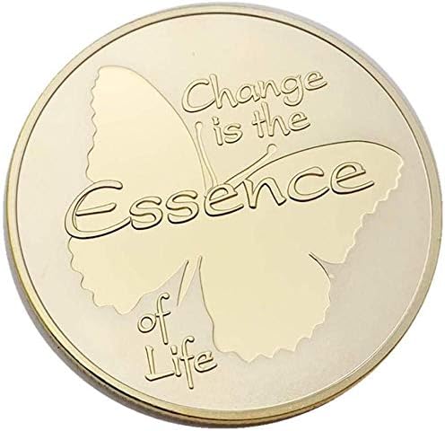 Ruska leptira oštra promjena Zlatna kolekcija kovanica kovanica Ljubav leptir Promjena zlatnog novčića za novčiće poklon za kućnu sobu uredu ureza
