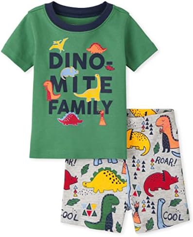 Dječiji Place Baby Boys i Toddler rukav gornji dio i šorc sa pamukom od 2 komada pidžama Set