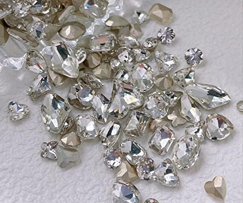 WellieSTR 200pcs Diamond Crystal Nail Decors dodatak za nokte Nail Art dekoracije Glitter DIY 3D nokti nakit