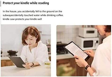 Wunm Studio Case za 6,8 Kindle Paperwhite 11. generacija 2021 - omot knjige sa automatskim buđenjem/spavanjem