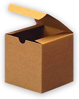 Magicwaters Switch Brown karton Kraft Tucktop poklon kutije sa poklopcima, 6x6x4 za poklone, izradu i cupcakes