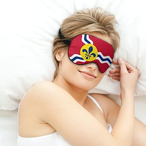 Zastava Sv. Louis Bice Maska za spavanje Noćna sjenka Pokrivač podesivi kaiš sa smiješnom grafikom za žene