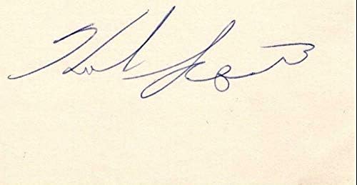 Herb Score White Sox/preminuli Indijanci potpisali indeksnu karticu 3x5 sa potpisima za izrezivanje Coa-MLB