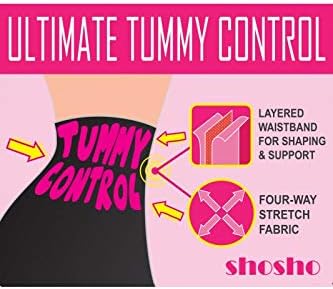 Shosho Womens Joga gamaše Tummy Control Sports Hlače rastezanje Active odjeća