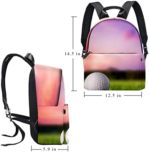 Tbouobt kožni putni ruksak lagani laptop casual ruksak za žene muškarce, golf teren