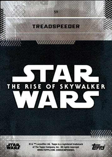 2019 TOPPS Star Wars Raspon Skywalker serije Jedna # 59 TReadSpeeder Trgovačka kartica