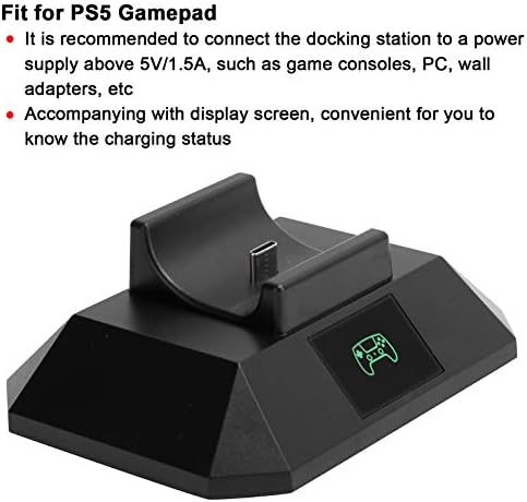 Kontroler jednostruko postolje za punjenje za PS5, priključna stanica za punjenje punjača sa displejom za