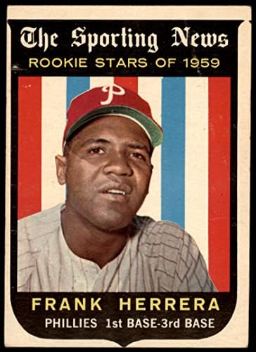 1959 TOPPS 129 Frank Herrera Philadelphia Phillies Dean's Cards 2 - Dobri Phillies