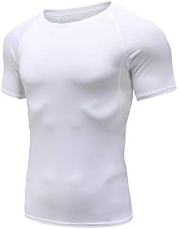 Muška kompresija / labava FIT FIT TEE kratki rukav Sports Baselayer T-majice Cool suhi vrhovi