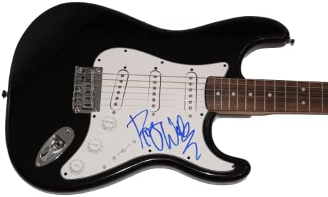 ROGER WATERS potpisao autogram u punoj veličini crni blatobran električna gitara a sa JAMES SPENCE JSA pismo