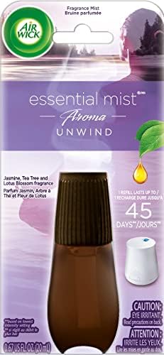 Air Wick Essential Mist Refill, 1 ct, sreća, difuzor eteričnih ulja, osveživač vazduha, Aroma