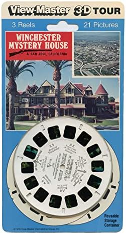 Winchester Mystery House & San Jose, Kalifornija - Viewmaster - 3 Reel Set - 21 3D slike - 1976