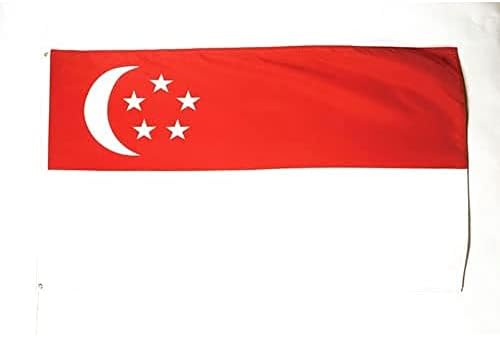 Az zastava Singapura Zastava 2 'x 3' - Singapurske zastave 60 x 90 cm-Baner 2x3 ft