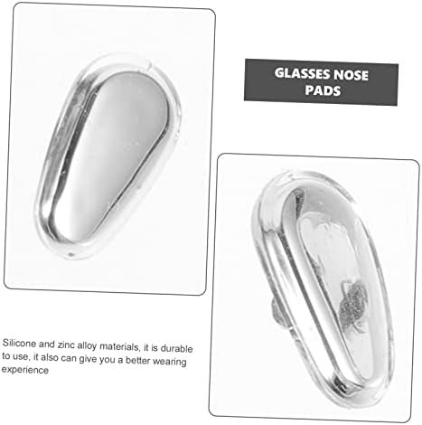Soimiss 6 parovi jastučići za nos Silikonski nosači nosa za naočale za naočale za naočale za legure od legure