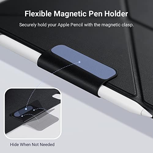 PITAKA iPad Pro 11-inčni slučaj, višestruki Folio sa magnetnim držačem za olovku za jabuke, lagan, kompatibilan