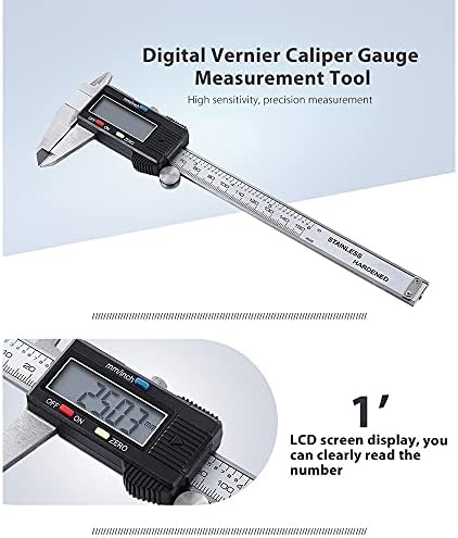 XBWEI 0-150mm / 6 metalnih kućišta Digitalni vernier kaliper elektronički digitalni kaliper mikrometar mjerni