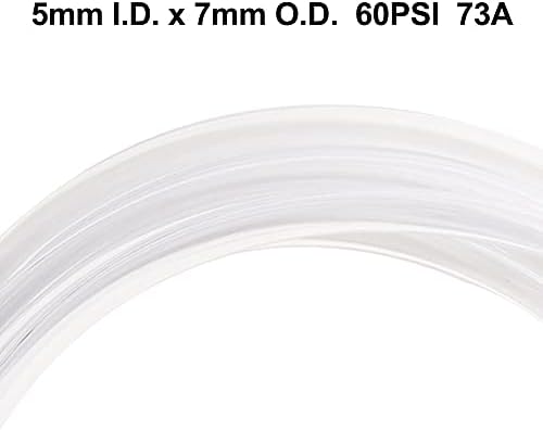 Ququyi PVC vinilna cijevi lagana klasa čista plastična cijev, 5 mm ID x 7mm od PVC cijevi fleksibilni plastični