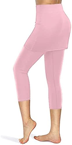 Modni tenis Skirted Legging za žene sa džepovima elastične sportske pantalone Yoga Capris suknje Elastic