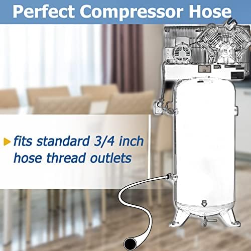 3 metra kompresor Jumper crevo, 3/4 npt crevo za vazduh za sistem cevovoda za komprimirani vazduh, 200psi