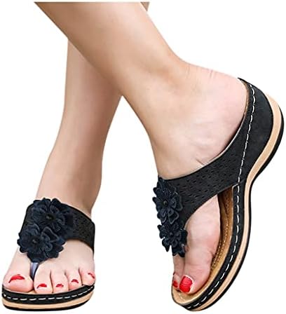 Slagagew Women Wedge Sandales Dression Flip Flops Otvoreni nožni prst na ljetnim plažama cipele za cipele
