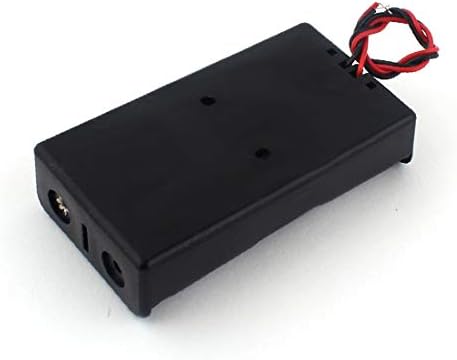 X-DREE žica vodi Clip Plastic 2 x 3.7 V 18650 baterija storage Case Holder Crna 9kom(kablovi de conexión