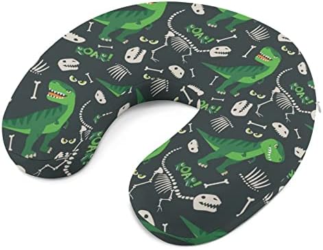Rex i Dino Bones Roar Plutni vrat jastuk za memoriju u obliku avion jastuk za podršku za glavu