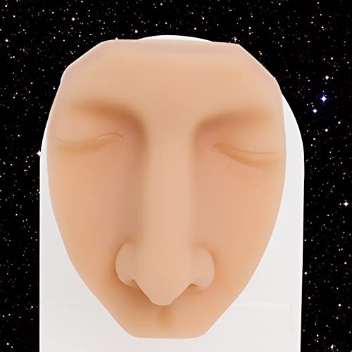 Meki Silikonski model lica za piercing praksu, fleksibilan Piercing model lica za prikaz nakita & akupunktura
