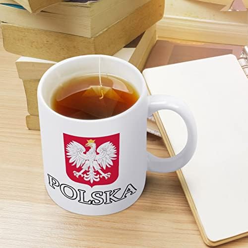 Patriotska Poljska Polska Zastava Print šolja za kafu keramička šolja za čaj smešni poklon sa dizajnom logotipa