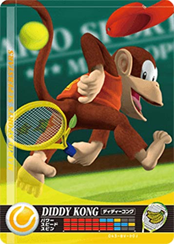 Nintendo Mario Sports Superstars Amiibo Card Tenis Diddy Kong za Nintendo prekidač, Wii u i 3DS