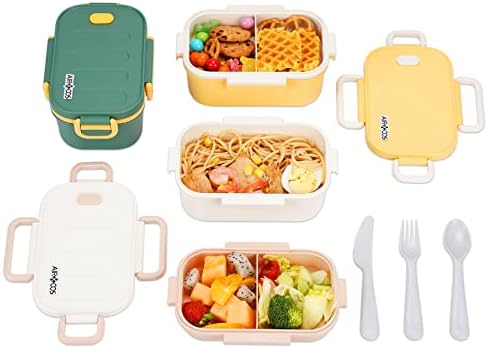 Airkoos Bento kutije za odrasle, Bento ručak kutija za djecu - 2-tier Proferi za propuštanje u ručak, posude