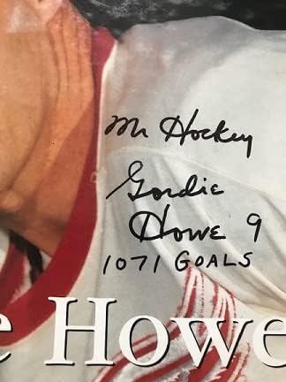 Uokviren Gordie Howe autogram sa potvrdom o autentičnosti