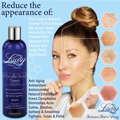 Anti starenje njega kože za žene i muškarce, Luxiny, 4 koračna kika za njegu kože uključuje glikolnu kiselinu