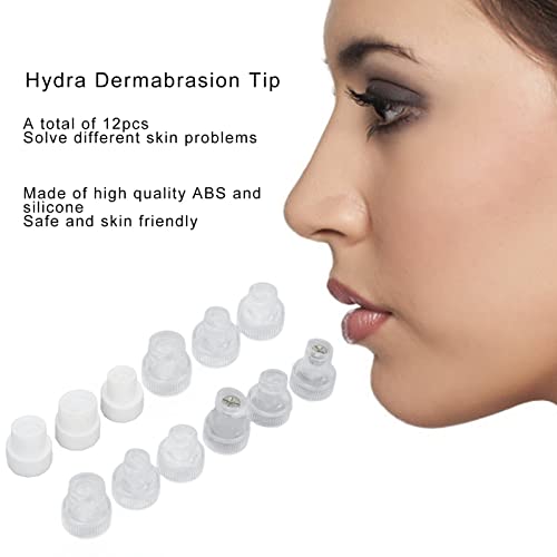 Vrh za dermoabraziju Hydra, vrh za Mikrodermoabraziju lica meki silikon za dubinsko čišćenje 12 komada poboljšava