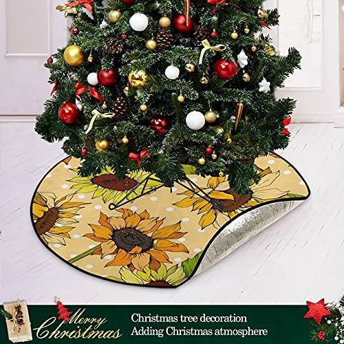Suncokret cvjetni božićni stablo prostirke vodootporne stalke stalke mat tepih ispod božićnog drvca Pribor