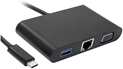 USB-C USB 3.1 TIP-C do VGA USB OTG Gigabit Ethnernet Audio ženski adapter za lapter za laptop