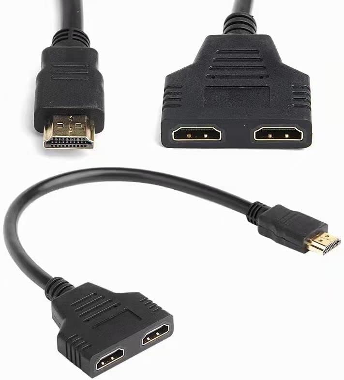 Otogaijeni linkovi HDMI-kompatibilni razdjelnik 1 u 2 napolje, 4k HDMI razdjelnik za dva monitora samo duplikat/ogledalo,