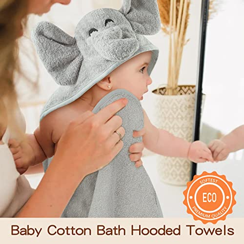 Pro Goleem Baby kupatilica - meko pamučni ručnik sa kapuljačom za baby Boys, savršen bebinski registrski