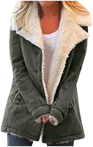 Sikye jakna za žene, ženske koduroy reveltene džempere Fuzzy casual trendi plus veličine kardigan za zimu