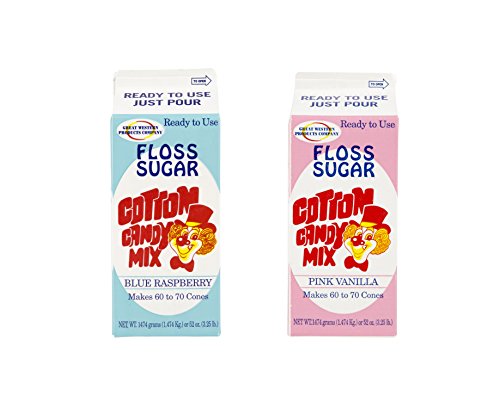 Koncesija Essentials CE Floss šećer-2- plavo-ružičasti pamučni bombonski konac šećer, plava malina / ružičasta
