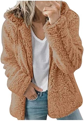 Prdecexlu zimski kaputi s dugim rukavima Žene smiješni preveliki parka vjenčani zip up fluffy comfort topla