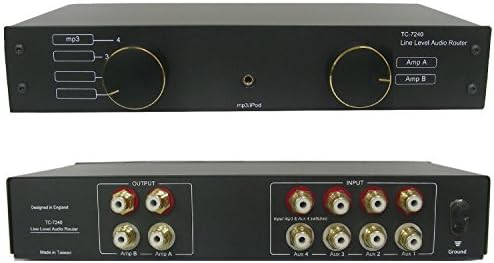 TC-7240 4-Smjerni RCA / Phono Line amp Router Birač selektora