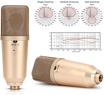 Kxdfdc kondenzatorski mikrofon profesionalna velika dijafragma visoka osetljivost za snimanje prenosa uživo