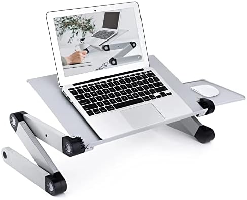 N / A Podesivi aluminijski stol za laptop stola sa hlađenjem na ventilacijskom stolu na listu od kauča u