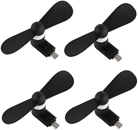 Personalni mini USB ventilator za Android mobitele - 4 paket prijenosni ventilator mobitela za tip C usb