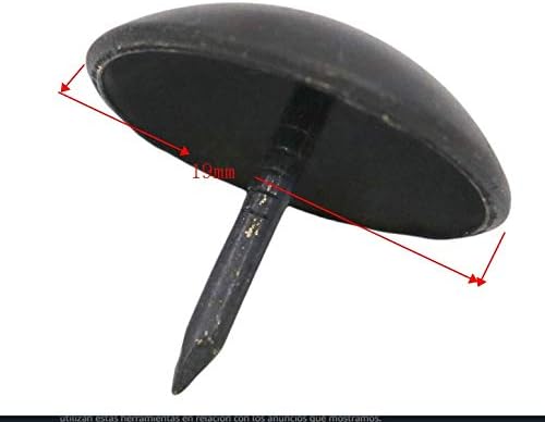 Fenggtonqii okrugli veliki čavlica 19 mm promjera glave, crni patinski paket od 15