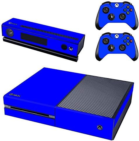 REYTID konzola kože / naljepnica + 2 x kontroler Decals & Kinect Wrap kompatibilan sa Microsoft Xbox One-Full Set-plava